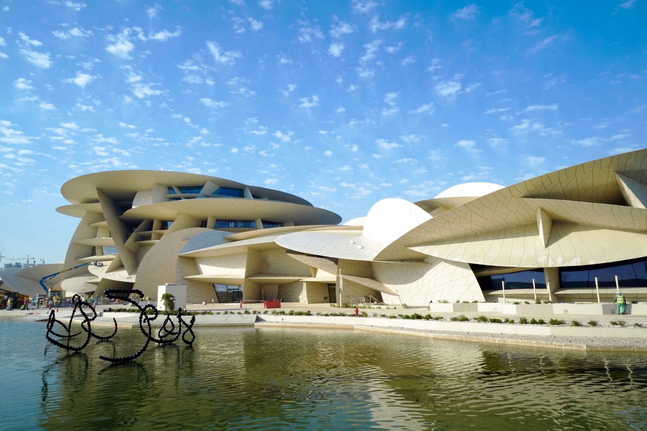 카타르 국립박물관 전경.