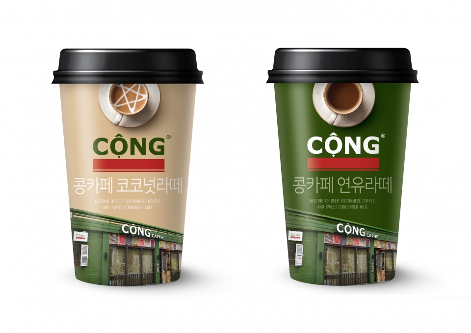 동원F&B가 출시한 베트남 정통 커피 ‘콩카페’ 2종.(사진제공=동원F&B)