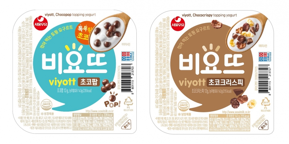 서울우유협동조합, 신제품 ‘비요뜨 초코팝, 초코크리스피’ 2종