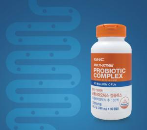 GNC 프로바이오틱스, 하루 1캡슐로 100억 마리 유산균을 한번에...유해균 억제시켜 장 건강 도와