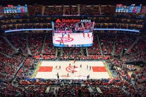 [초점]삼성전자, NBA 경기장 최초 360도 LED 스크린 설치